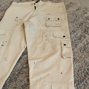 MAN BooHoo Man Paint Splatter Cargo Jeans